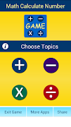 Math Games : Calculate Numbers پوسٹر