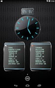 Clock and weather poster
