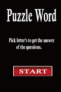 Puzzle Word Plakat