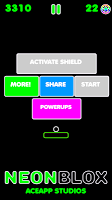Neon Blox Retro Block Break screenshot 2