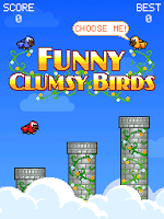 Funny Clumsy Birds captura de pantalla 3