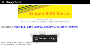 Simple SMS Server скриншот 4