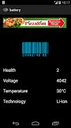 برنامه‌نما Barcode Battery Indicator عکس از صفحه
