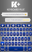 Royal Blue Keyboard Theme screenshot 6