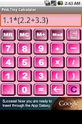 Calculadora Tiny Pink captura de pantalla 3