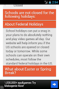 School Holidays ภาพหน้าจอ 2
