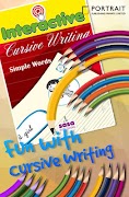 Cursive Writing Simple Words الملصق
