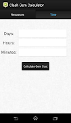 Clash Gem Calculator screenshot 1