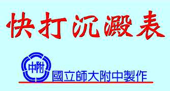 快打沉澱表 پوسٹر