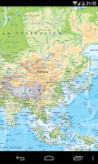 Asia Map poster