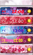 Sakura Zegar Widget Pogody screenshot 1