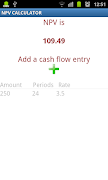 Net Present Value Calculator captura de pantalla 4