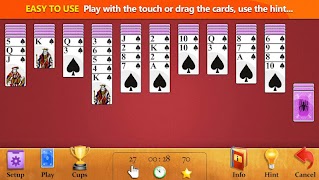 Easy Spider Solitaire screenshot 1