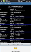 5 Schermata Message Scheduler