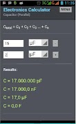 Electronics Calculator capture d'écran 3