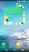 Transparent Clock And Weather โปสเตอร์