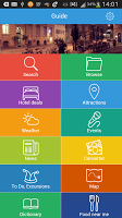 Tel Aviv City Guide Map Hotels poster