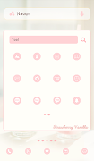 برنامه‌نما strawberry vanilla dodol theme عکس از صفحه
