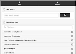 برنامه‌نما Saved Search عکس از صفحه