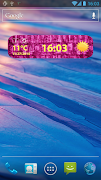 Pink Clock and Weather Widget screenshot 4