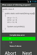 Java Test, Quiz screenshot 1