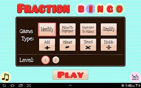 پوستر Fraction Bingo (Lite)