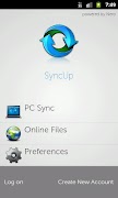 برنامه‌نما SyncUP powered by Nero عکس از صفحه