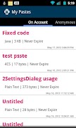 DroidPaste for Pastebin Screenshot 2