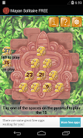 Maya juego de cartas Solitario Poster