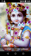 Lord Krishna Live Wallpaper imagem de tela 5