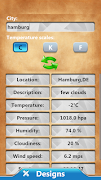 Beautiful Weather Clock Widget Affiche
