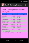 OMAN Currency Exchange Rates स्क्रीनशॉट 2