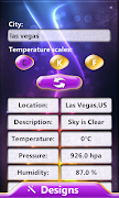 پوستر Glitter Weather Clock Widget