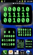 CRT Binary Clock Widget Affiche