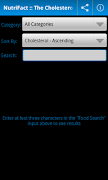 NutriFact :: Cholesterol screenshot 1