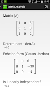 Matrix Tools (Linear Algebra) скриншот 3