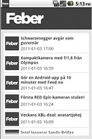 Feber RSS Reader screenshot 1