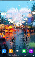 Rain On Window Live Wallpaper poster