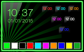 Neon Digital Clock capture d'écran 7