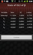 برنامه‌نما Regression Calculator Free عکس از صفحه