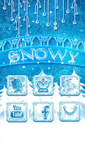 Snowy GO Launcher Theme Affiche