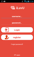 iLuvU messaging app poster