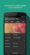 Minimalist Clock Widget captura de pantalla 2