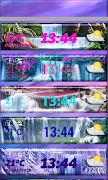 Cascade Widget Météo D'horloge capture d'écran 1