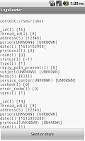 SMS and calls logs reader poster