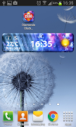Diamonds Clock Weather Widget اسکرین شاٹ 2