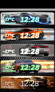 Car Clock Weather Widget Poster