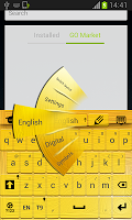 Yellow Keyboard for Android screenshot 2