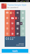 Launcher 8 theme:Simple Style Affiche