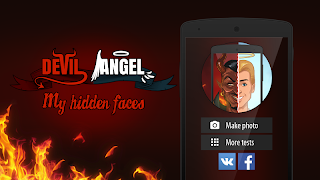 Angel or Devil? Your face poster